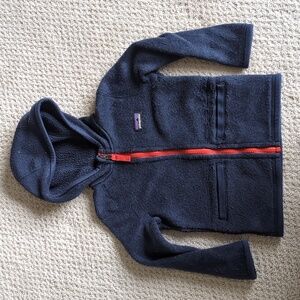 Patagonia better sweater 2t navy with red zipper